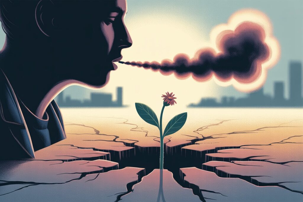 illustration sevrage tabagique